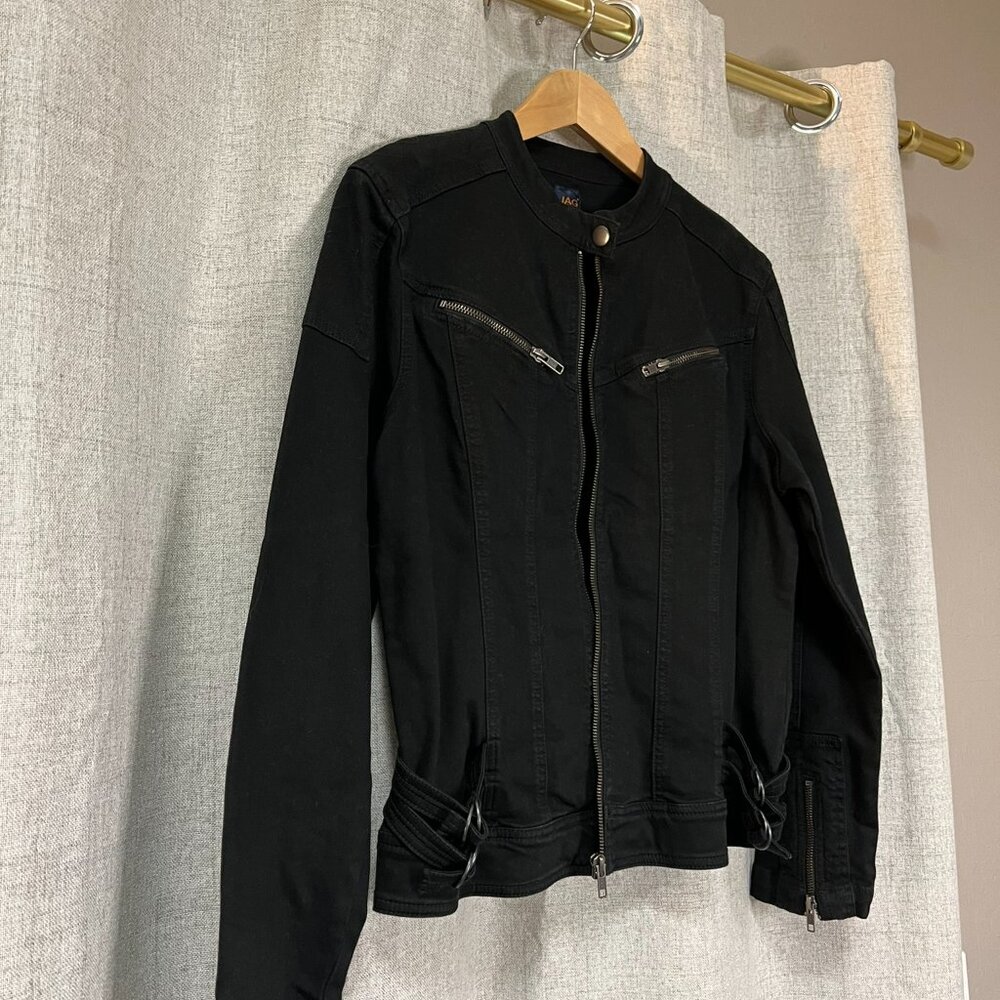 JAG Black Zipper Moto Jacket - Picture 2 of 9